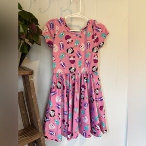 DotDotSmile Girls Dress Size 3/4 – Pink Dog Print Twirl Dress 🐶💖